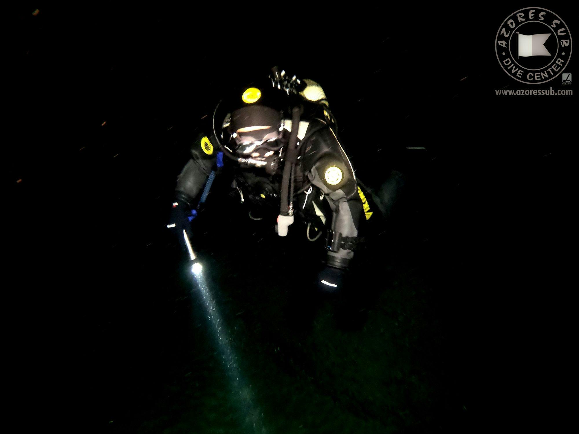 Night Diving in São Miguel Island