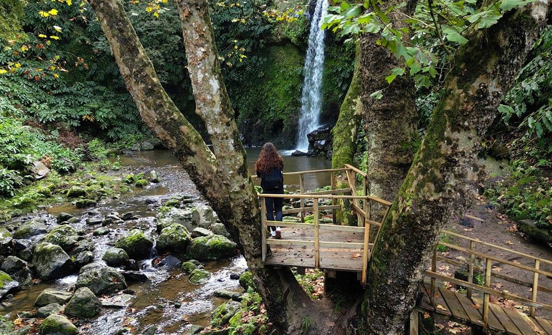 Hiking to the Waterfalls of Lomba de São Pedro