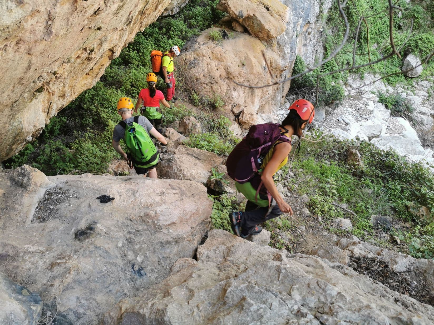 Canyoning in Mills Canyon, Attica